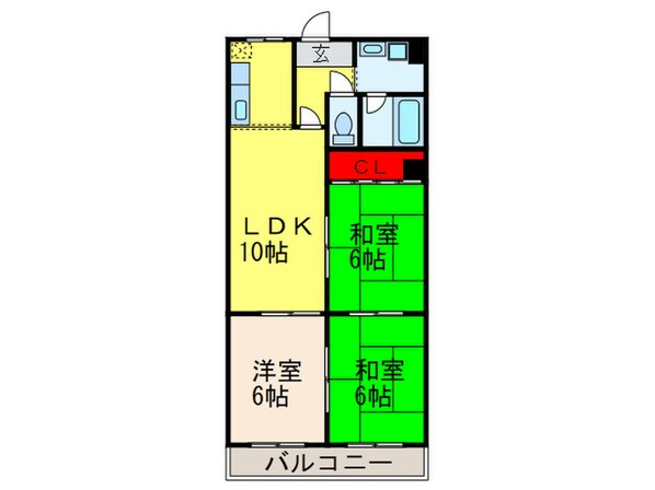 マンションジュエルの物件間取画像